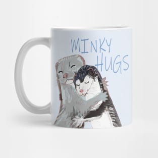 Minky Hugs lettering Mug